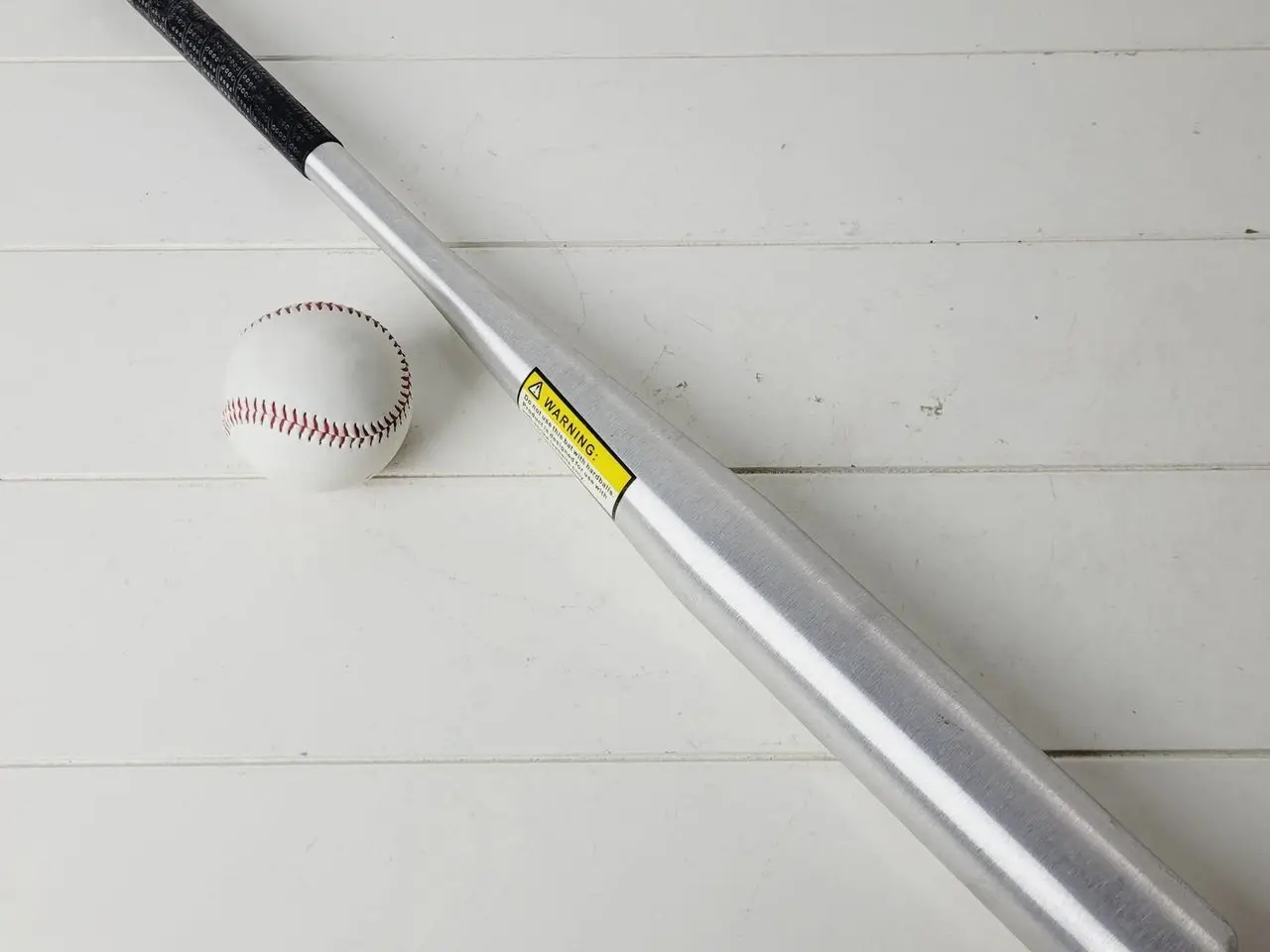 Billede 1 - ⭐️- Baseball Bat med Sort Greb - Inkluderer Baseba