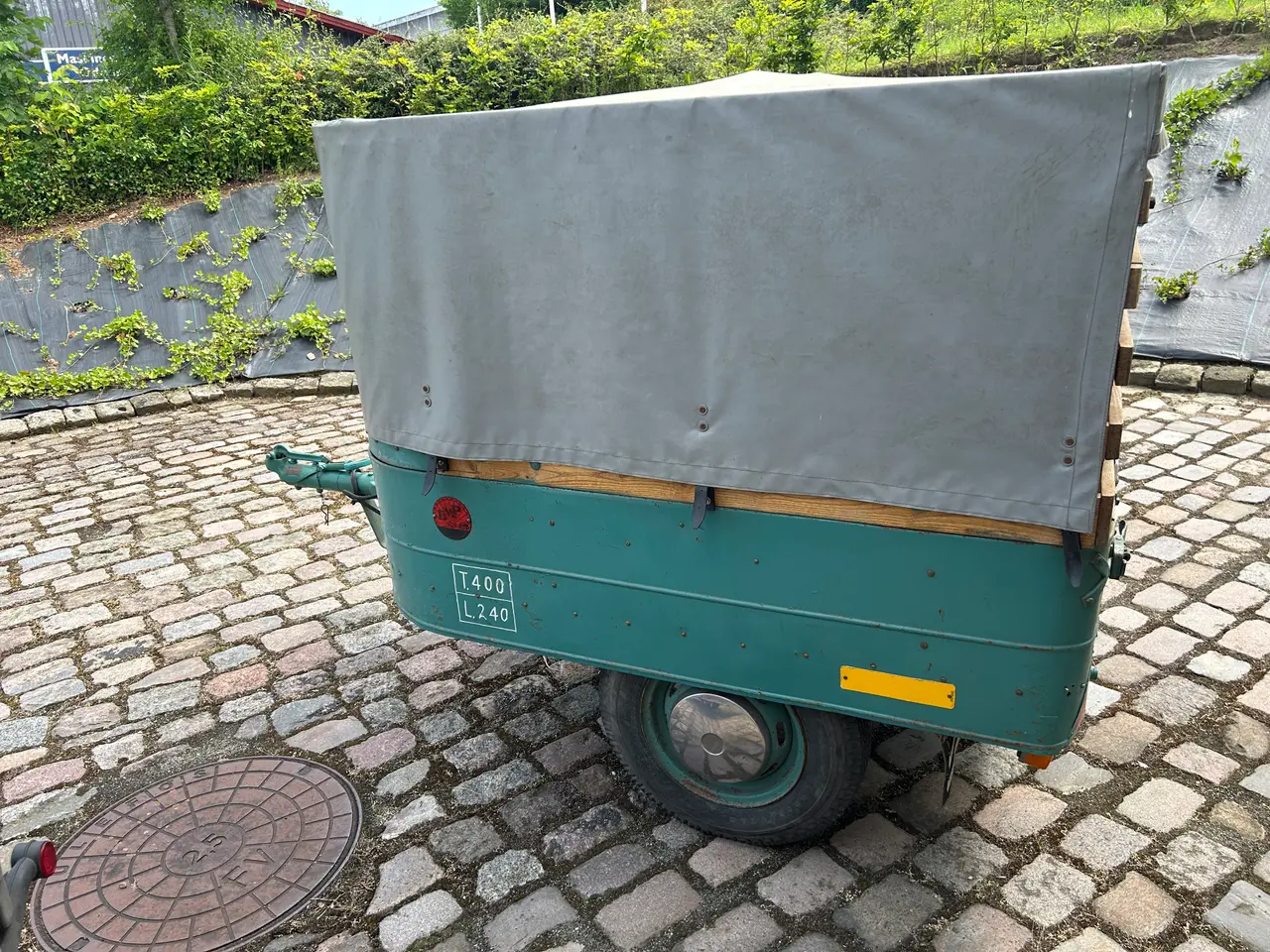 Billede 3 - Brenderup 400 kg trailer årg 1958 med 2 heste