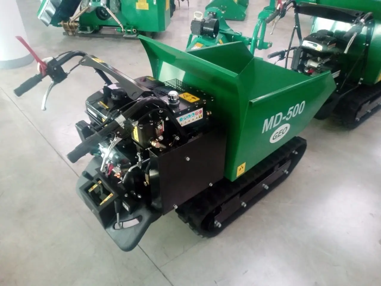 Billede 3 - GEO Motorbør mini dumper 500kg Benzin motor *Leveres inkl sneskrabe blad*