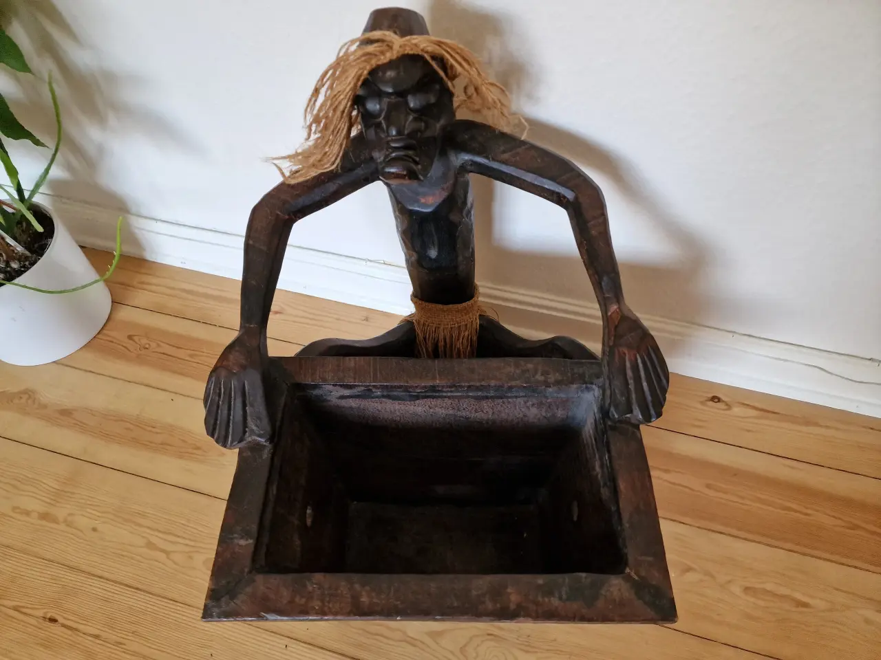 Billede 7 - Vintage håndskåret aboriginal figur.