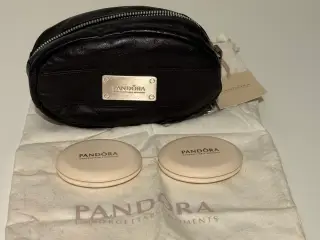 Pandora kosmetikpung m. to spejle og stofpose