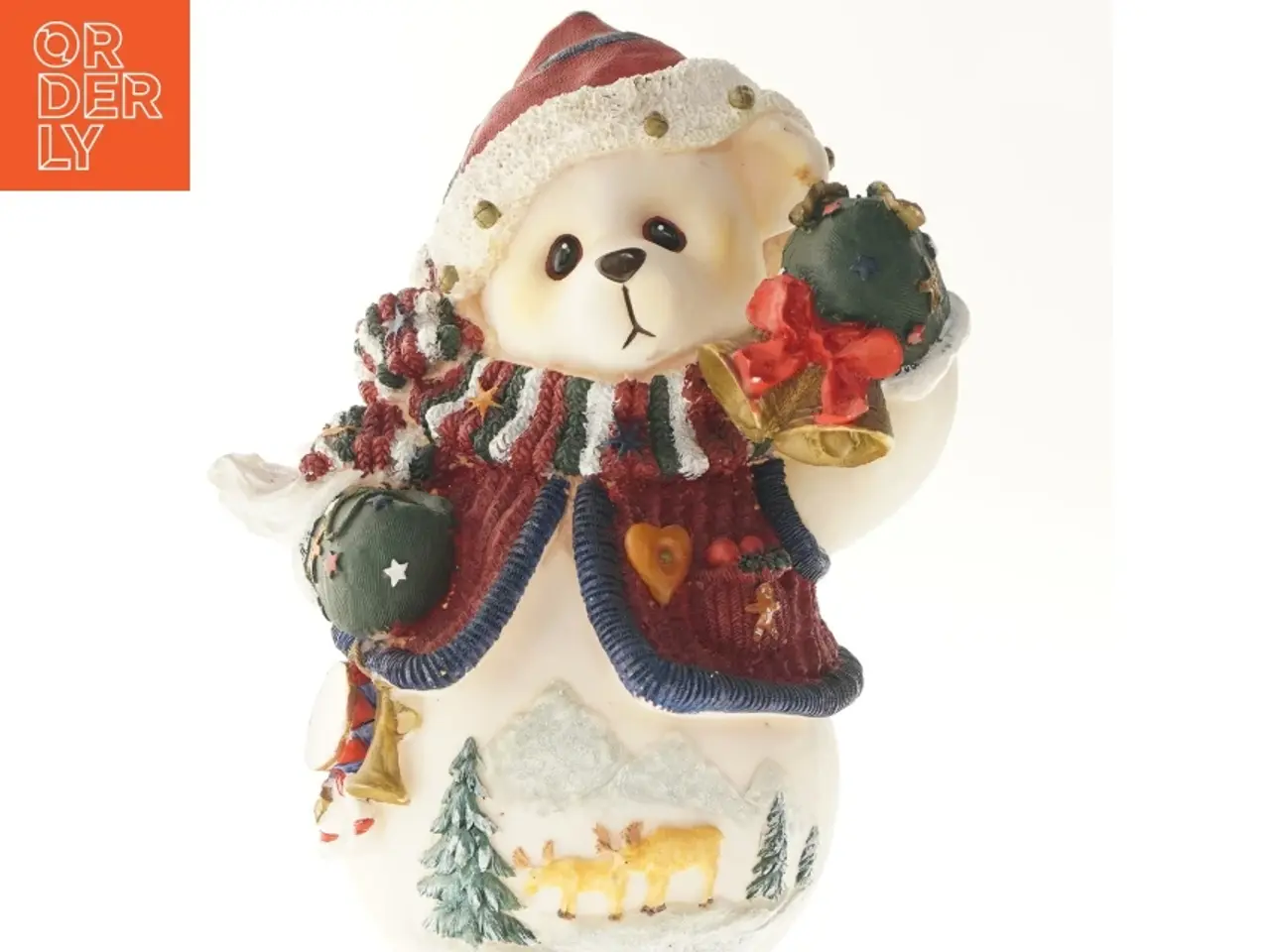 Billede 1 - Dekorativ julebamsefigur (str. 41 cm)