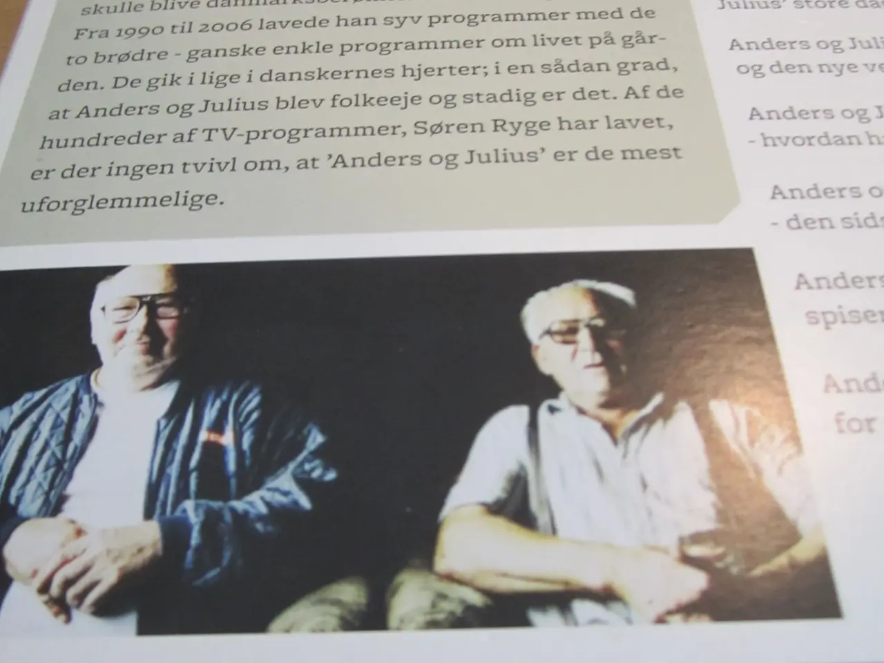 Billede 2 - SØREN RYGE. ANDERS OG JULIUS. Dvd.