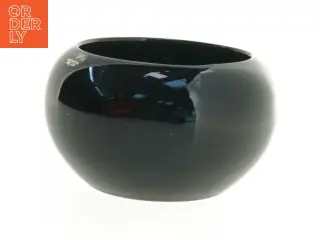 Sort keramik vase (str. 14 x 8 cm)