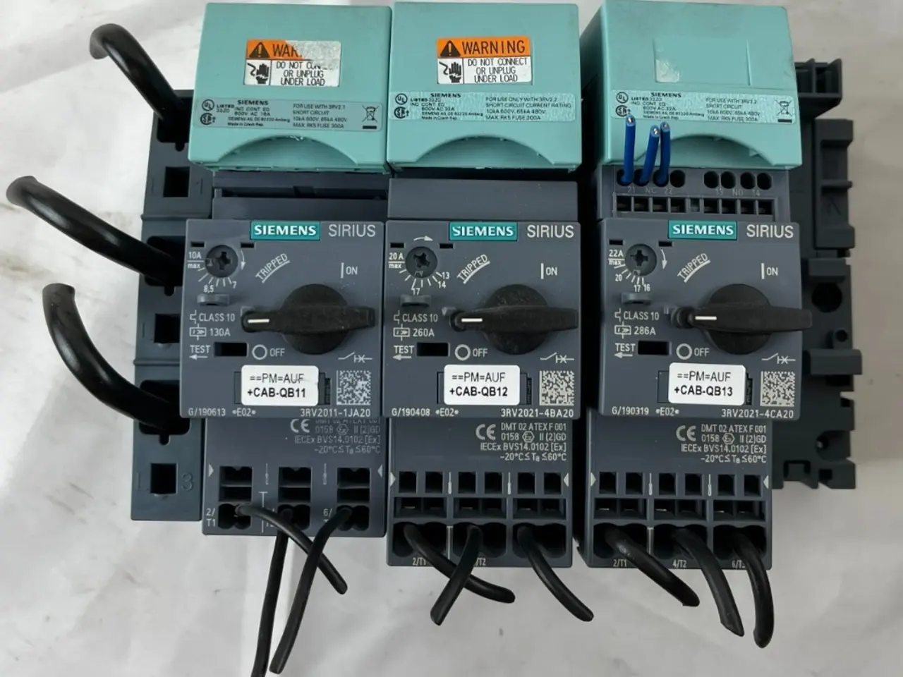 Billede 1 - parti of 3x Siemens Sirius 3RV2021 Motor Breakers