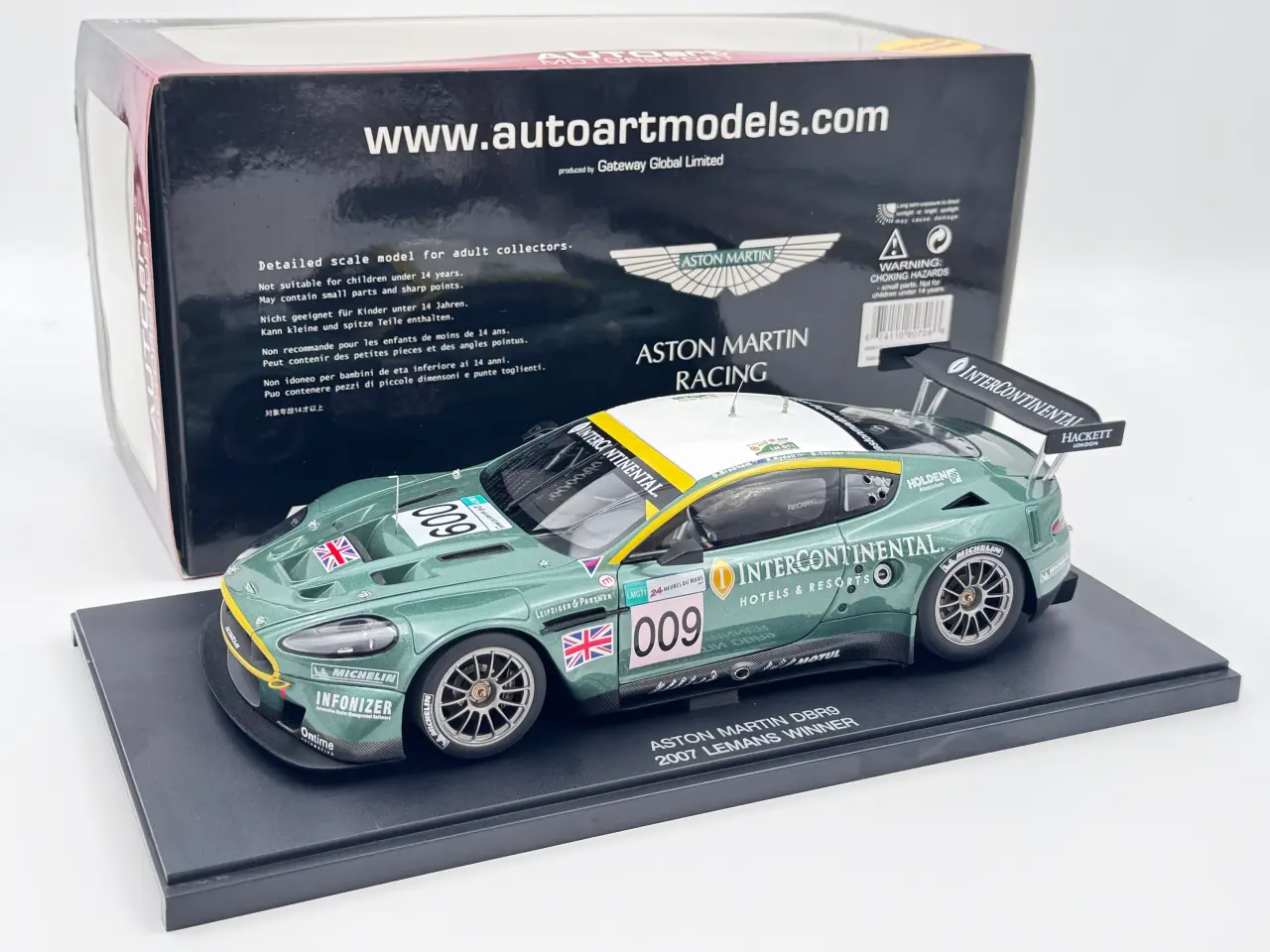 Billede 1 - AUTOart Aston Martin DBR9 LM 6,0 V12 #009 - 1:18