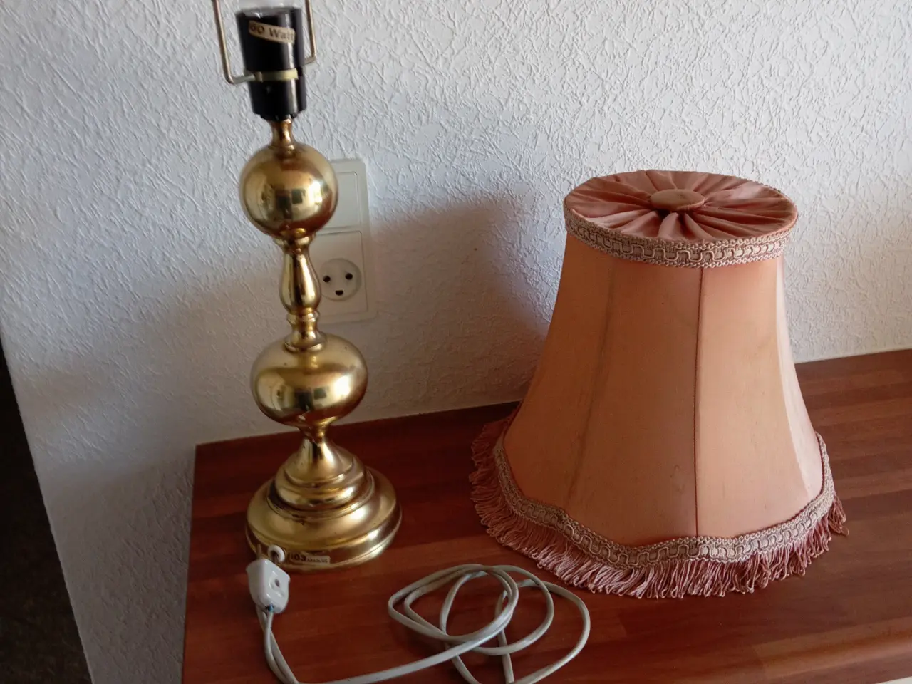 Billede 3 - Stor Antik messing lampe fra Mormor hjem.