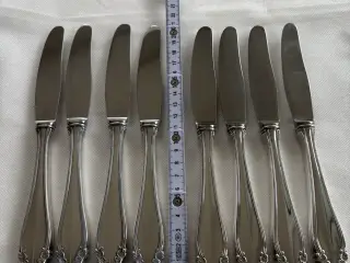 8 stk. Herregaard knive, Cohr sølvtøj – Flot stand