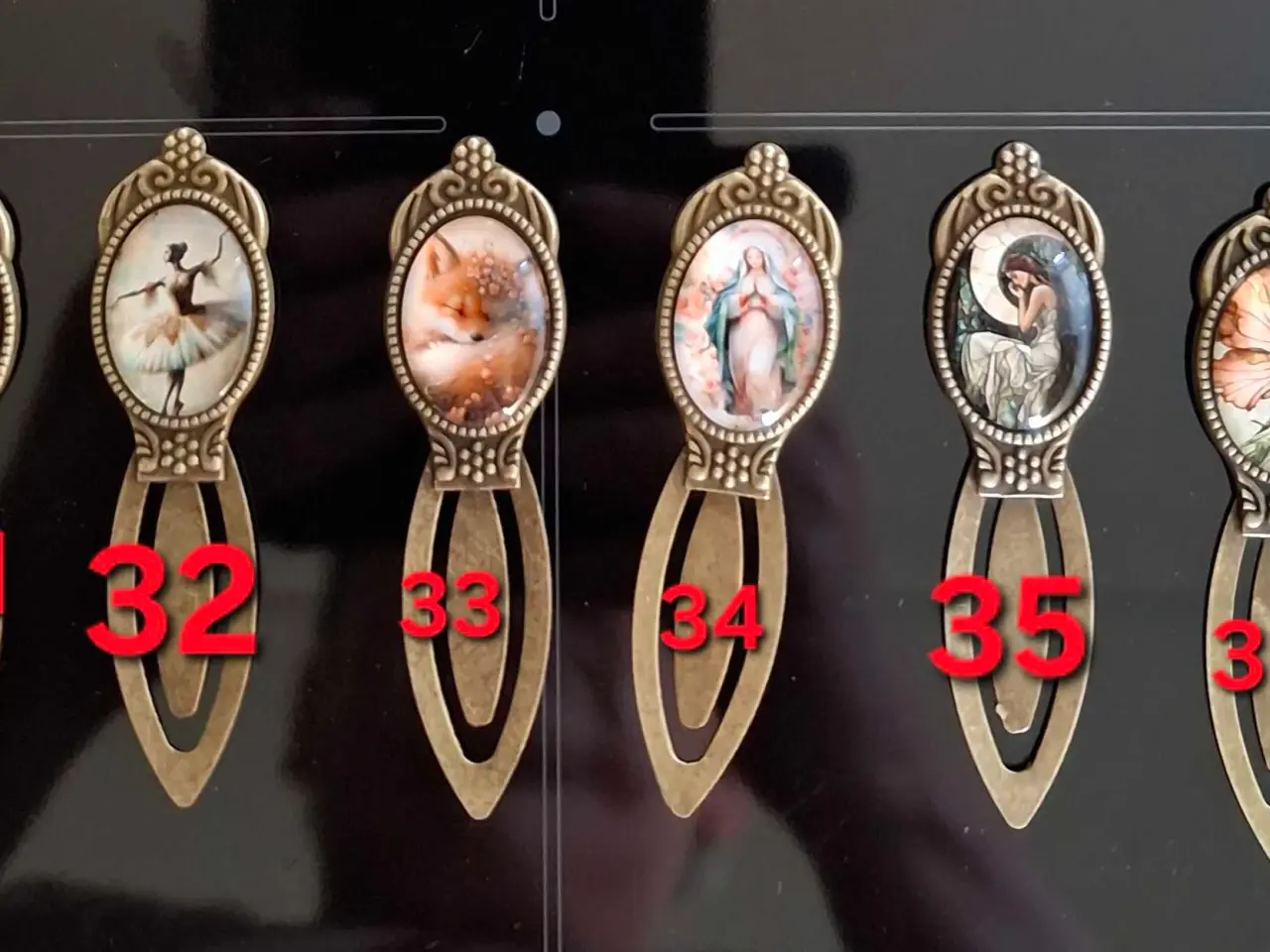 Billede 4 - Bogmærker I bronze 