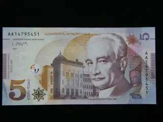 Georgien 5 Laris 2017 Unc.