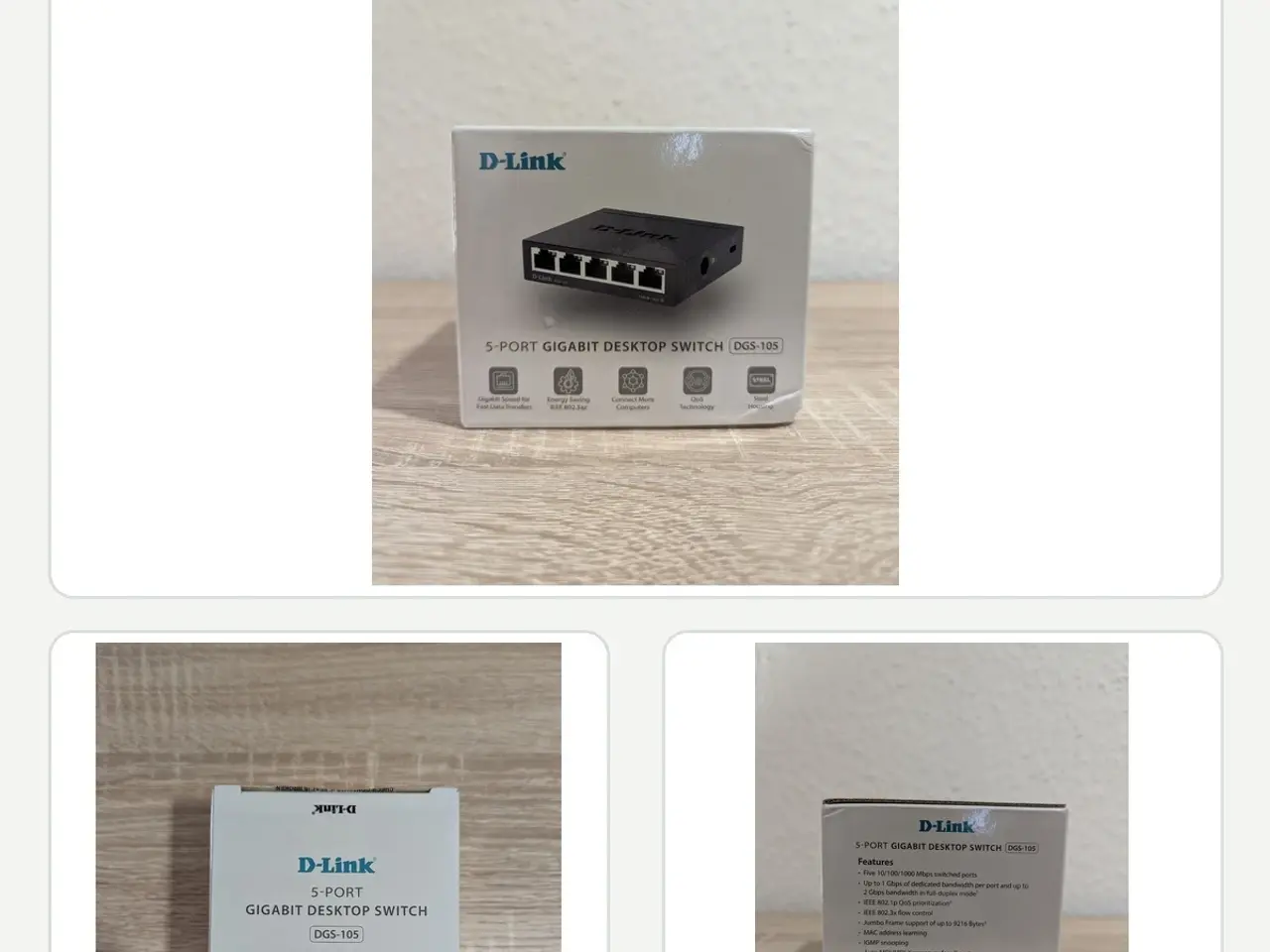 Billede 1 - D-Link DGS-105 Gigabit Switch – Helt ny
