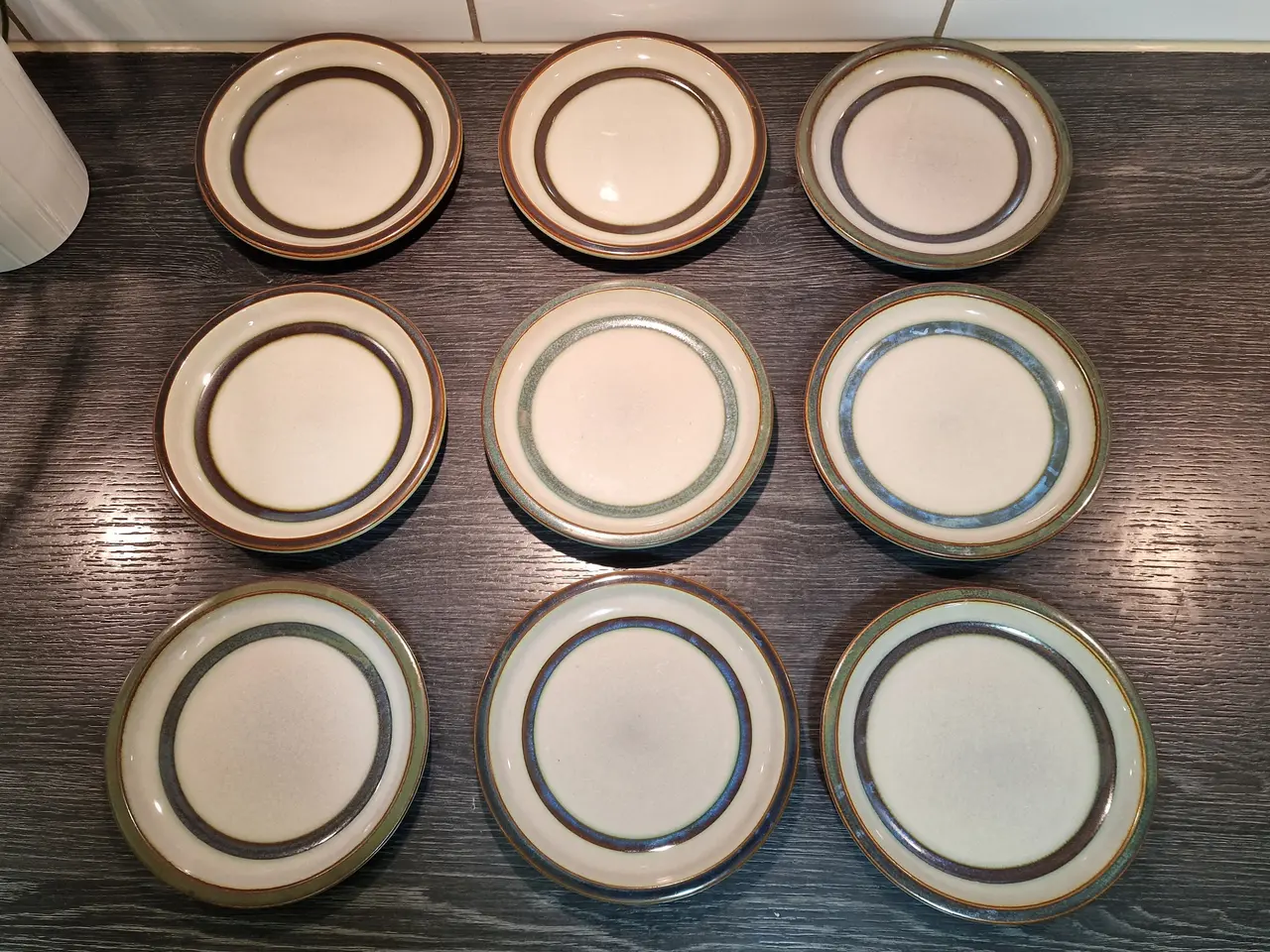 Billede 2 - 9 Stk Desserttallerkner.