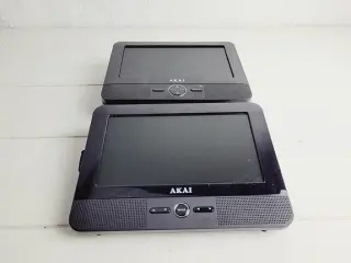 ⭐️- 2 stk LCD Skærme m. Mini dvd afspiller