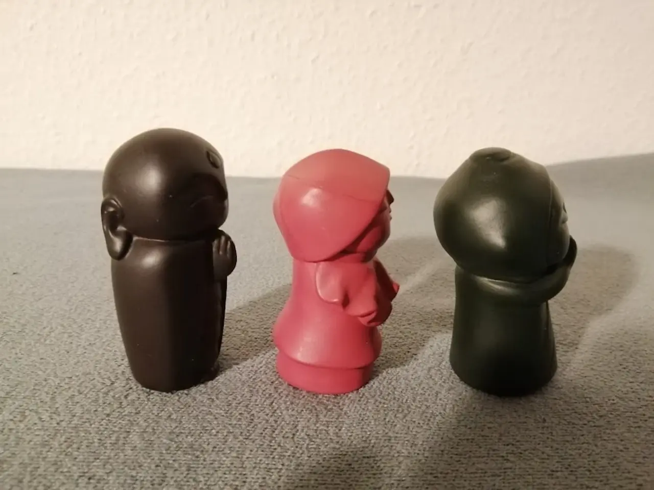 Billede 6 - 3 Smukke Japanske Praying Jizo Figurer