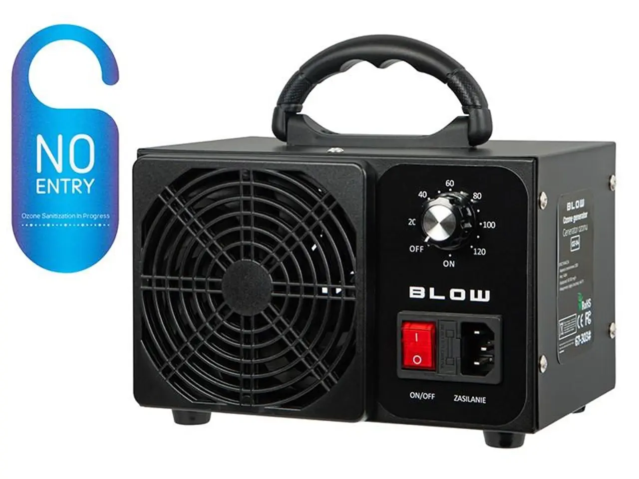 Billede 1 - Ozongenerator BLOW OZ-04 - 60.000 mg/t, sort