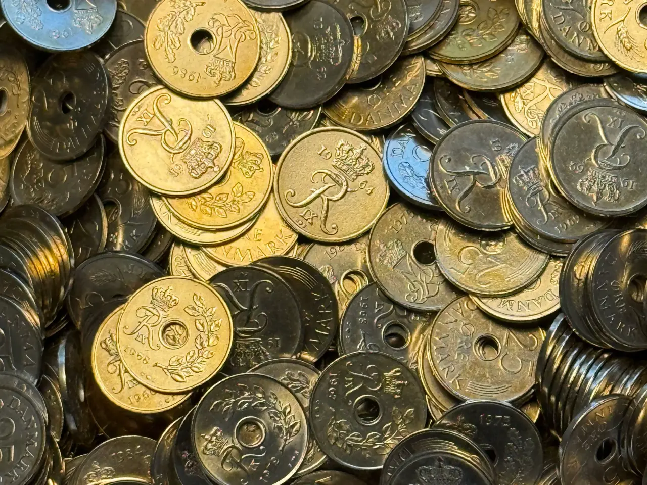 Billede 9 - 5 kg 25 øre med eller uden hul