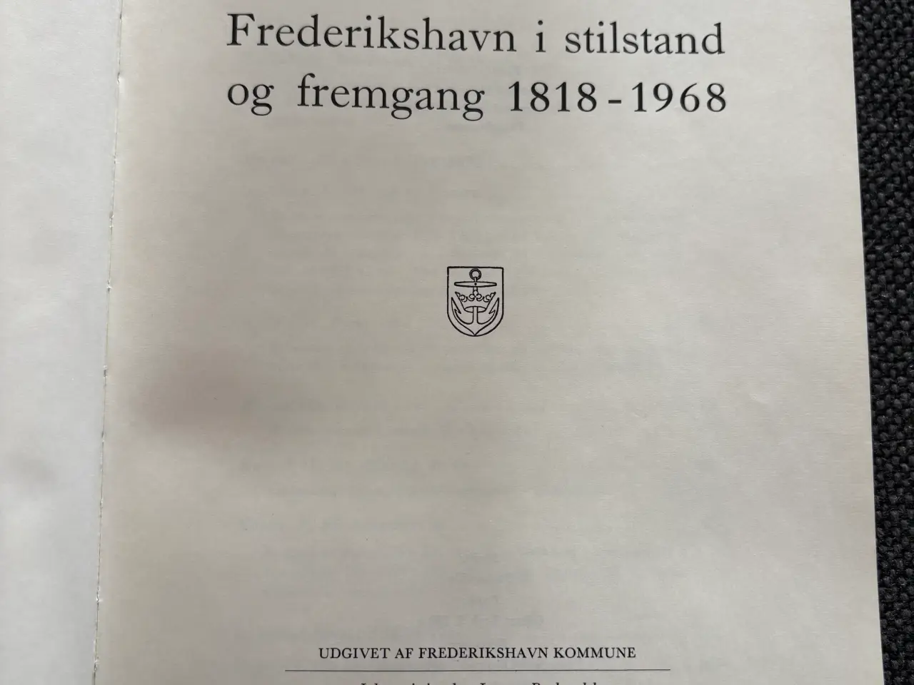 Billede 2 - Bog om Frederikshavn 1818-1968