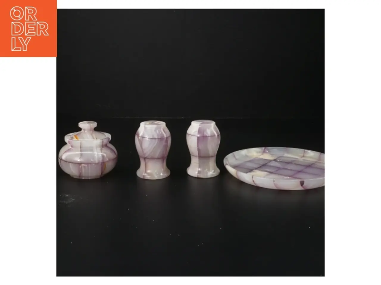 Billede 1 - Marmor Onyx Sten Serverings sæt