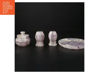 Marmor Onyx Sten Serverings sæt