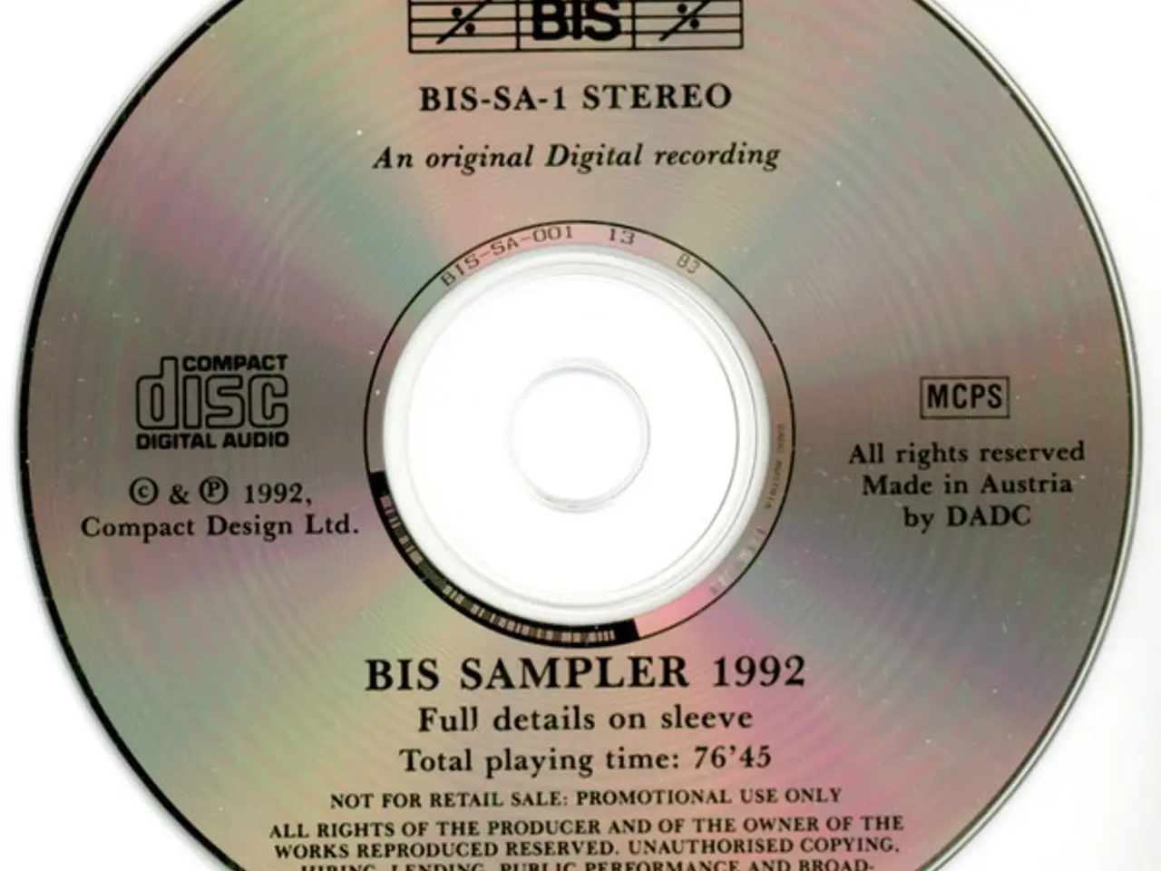 Billede 3 - Diverse kunstnere – BIS Sampler 1992 – CD