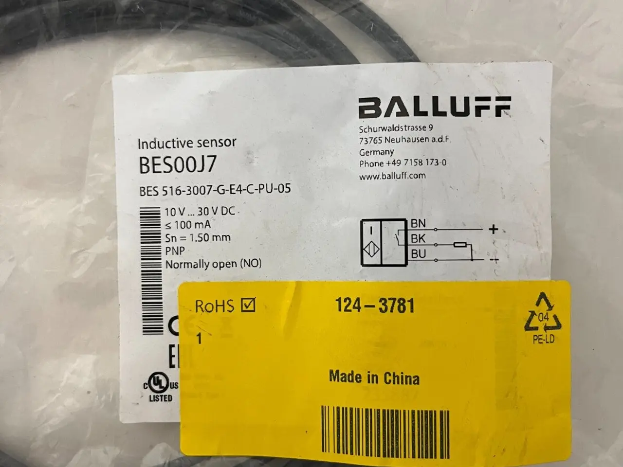 Billede 3 - Balluff BES00J7 Inductive Sensor BES PNP NO 1.5mm