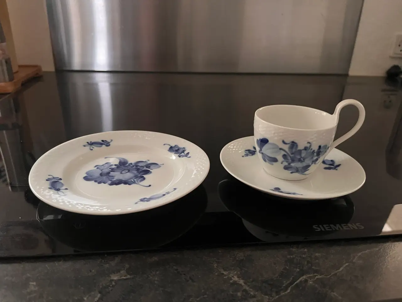 Billede 1 - Blå blomst kaffekopper