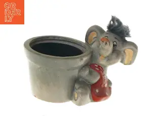 Keramik elefant urtepotte (str. 13x9 cm)