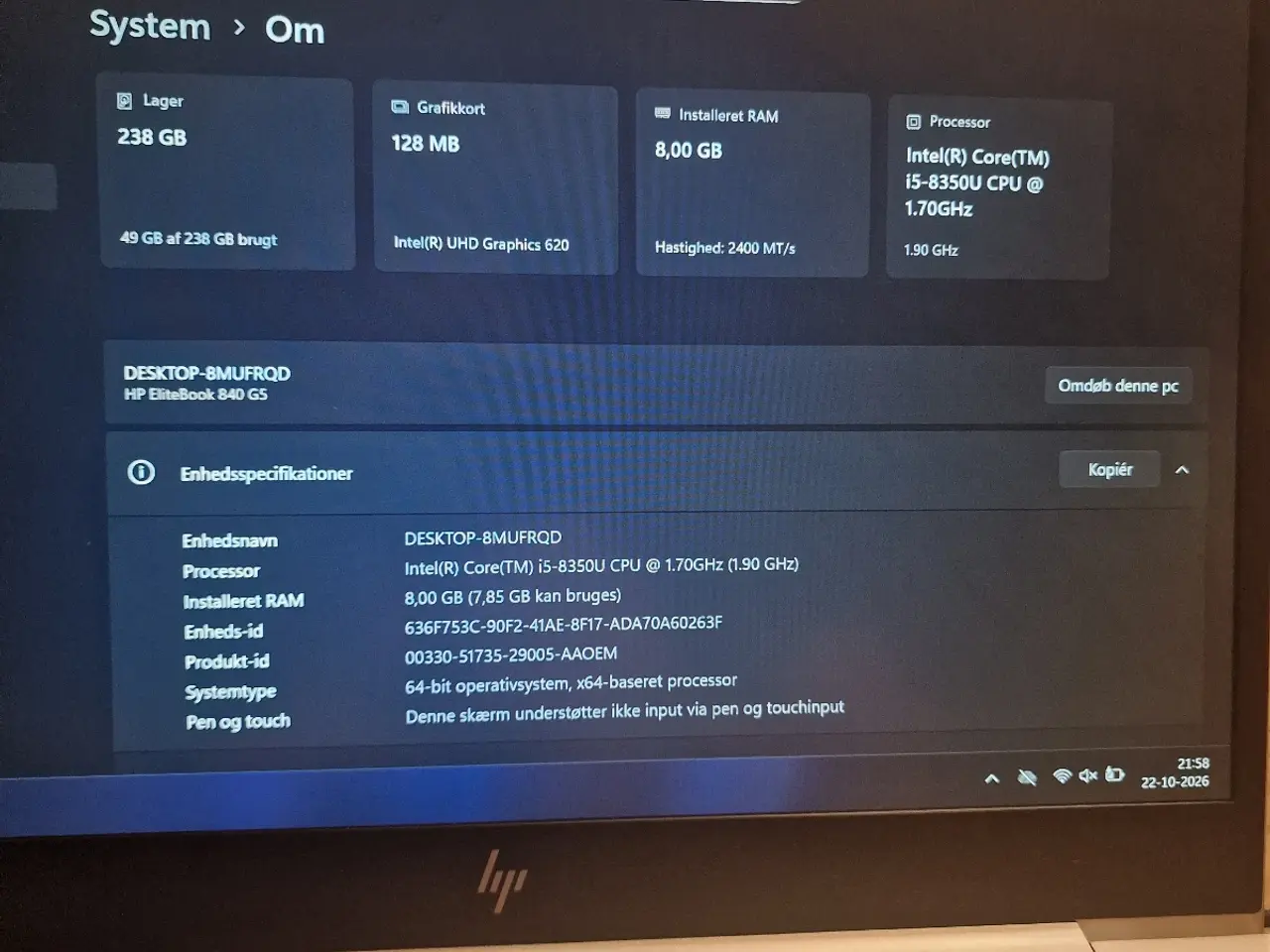 Billede 5 - HP Elitebook 840