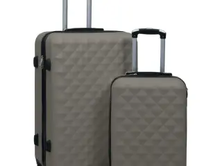 Kuffertsæt 2 dele hardcase ABS antracitgrå