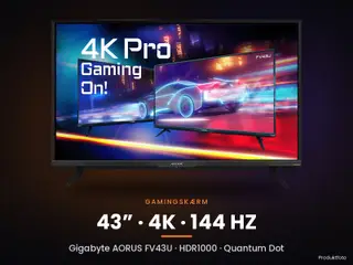 AORUS FV43U 43” – 4K / 144 Hz / HDR1000