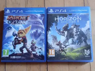 Ps4 spil pakke: Ratchet & clank + horizon zerodawn