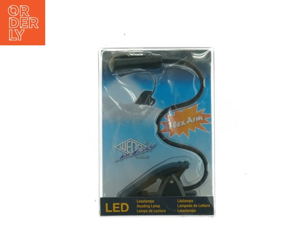 Billede 1 - LED læselampe med klemme (str. 14,5 x 10 x 4,5 cm)