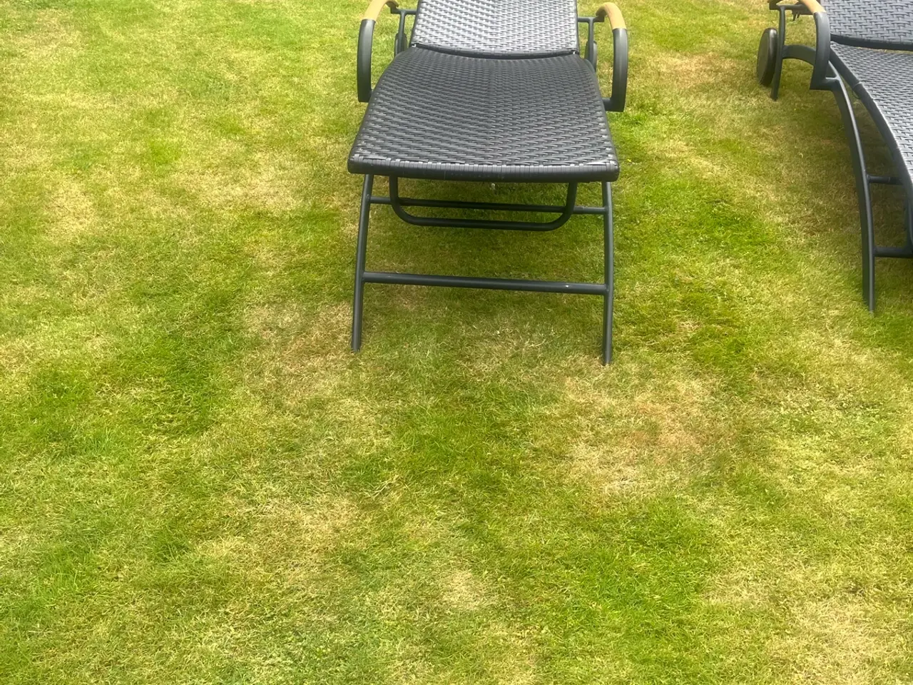 Billede 4 - Solseng i polyrattan med Hjul / sort