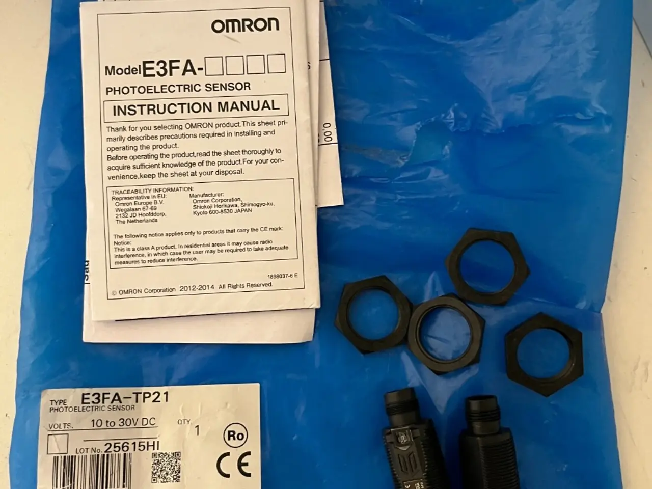 Billede 1 - Omron E3FB-DP22 Photoelectric Sensor 10-30VDC M18