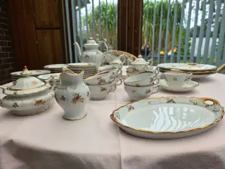 Københavns porcelæns malere kaffestel Brun Rose.
