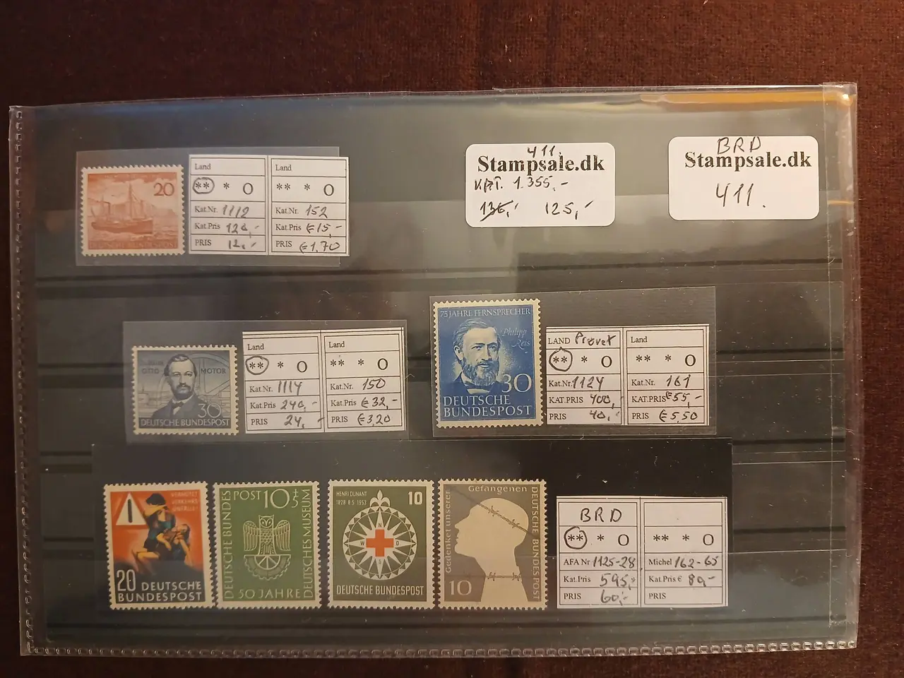 Billede 1 - Vesttyskland (411) Planche med sjældne postfriske