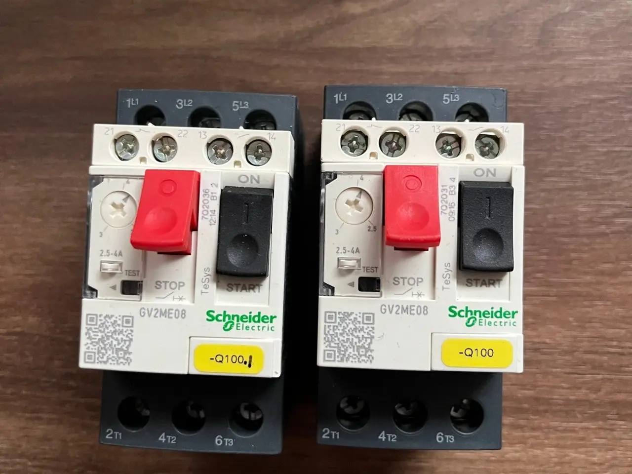 Billede 2 - Schneider GV2ME08 Motor automatsikring 2.5–4 A 3P
