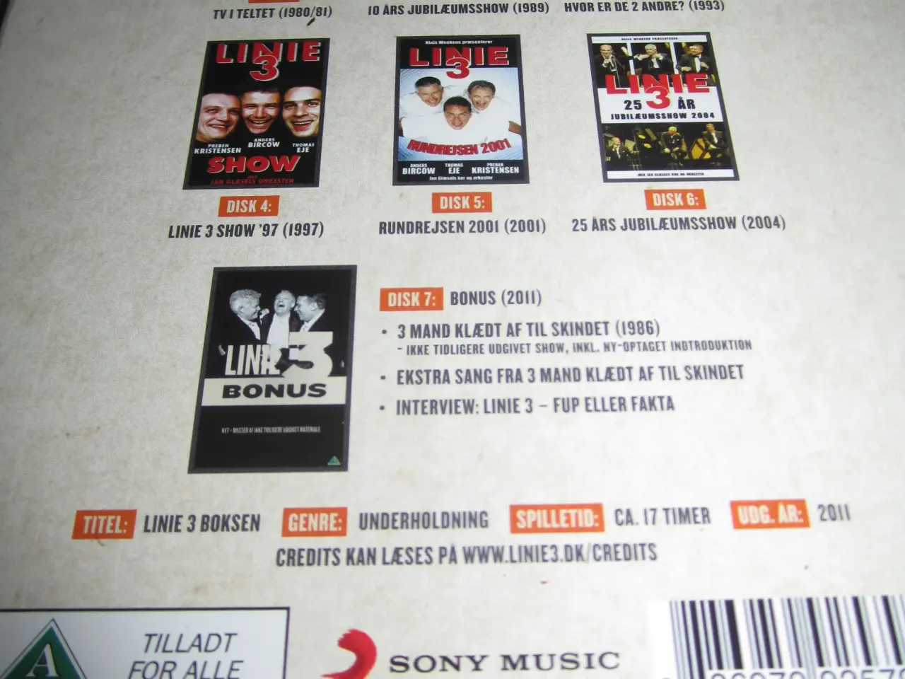 Billede 5 - LINIE 3 BOKSEN. 7 x Dvd.
