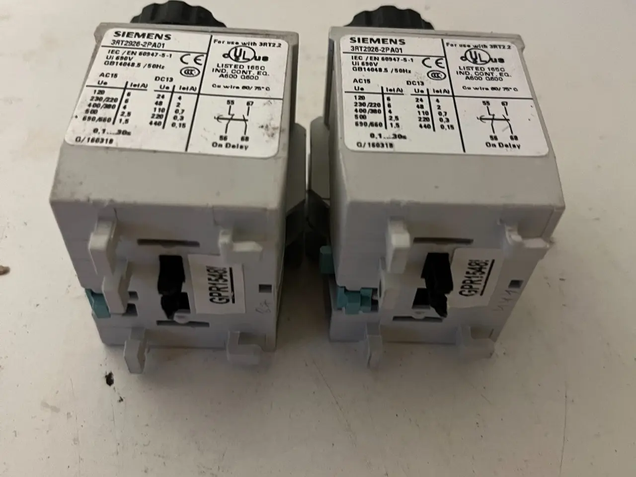 Billede 6 - parti 2x Siemens 3RT2926-2PA01 On-Delay Timer