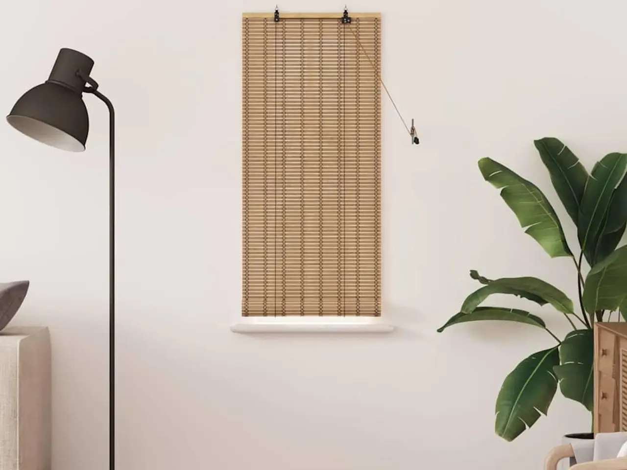 Billede 3 - Rullegardin Andet Lys Brun 60 x 160 cm Bambus