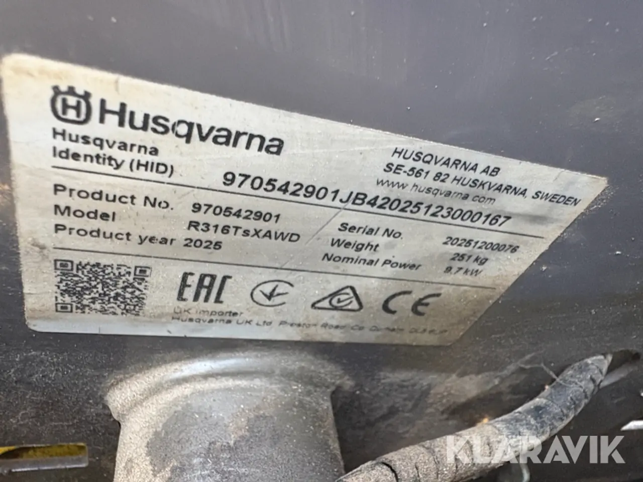 Billede 11 - Græsslåmaskine Husqvarna R 316 TsX AWD - 1 styk