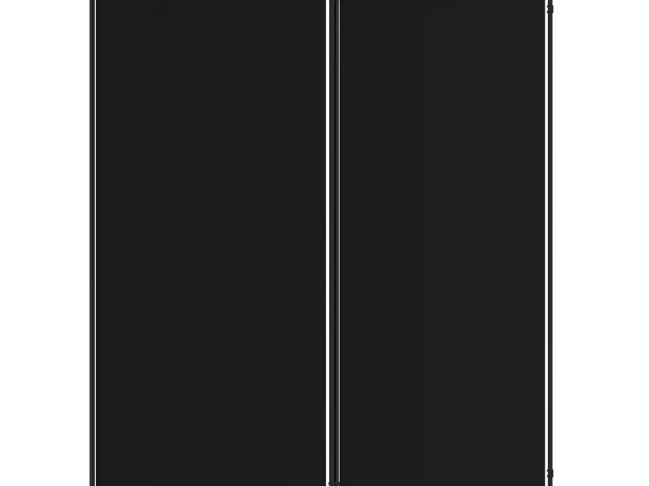 Billede 2 - 2-panels rumdeler 175x180 cm stof sort