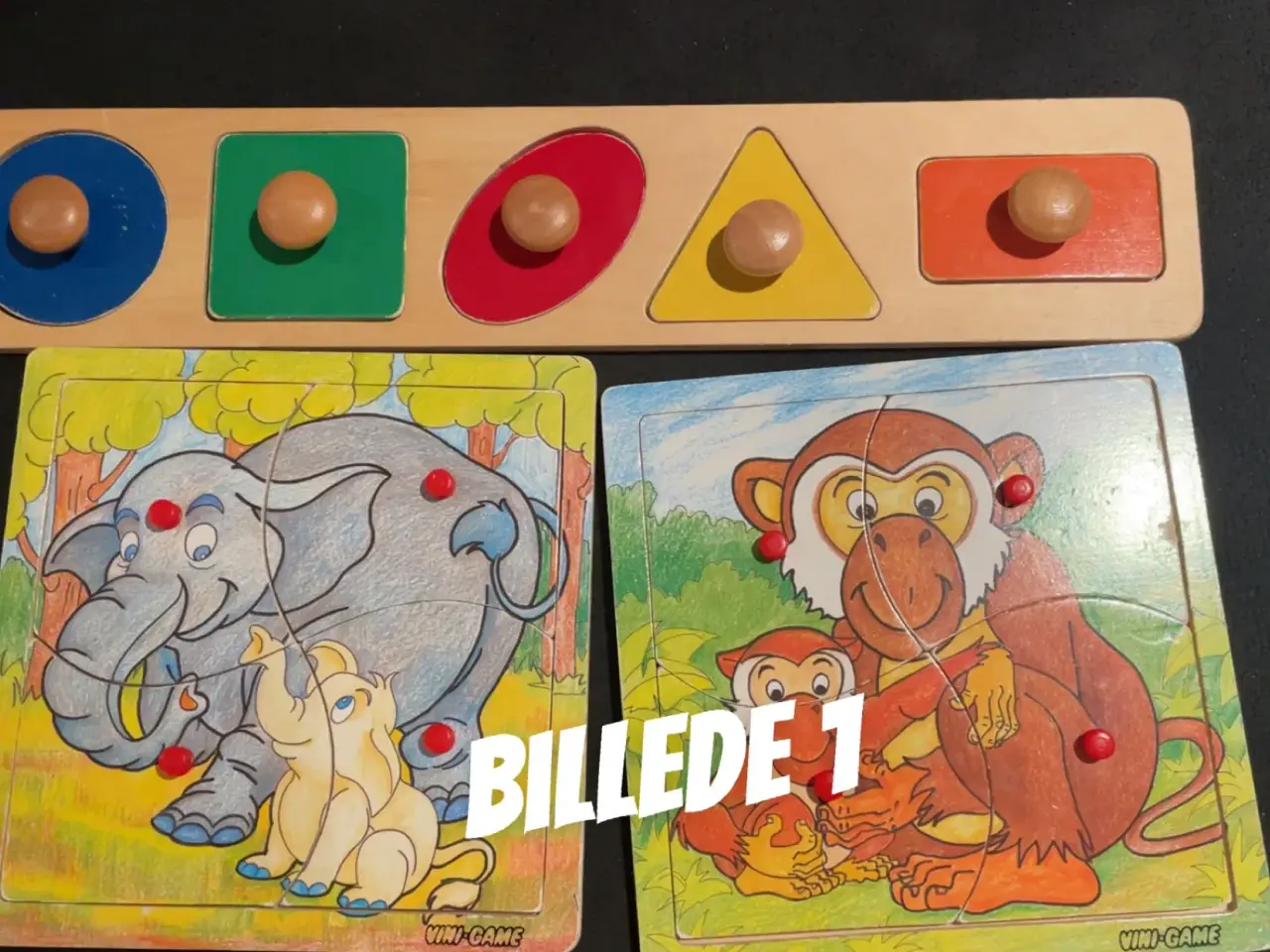 Billede 1 - 9 puslespil - fra 1-års alderen