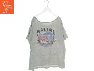 Grå T-shirt med tryk fra Esprit (str. L)