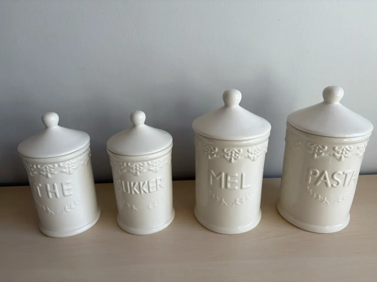Billede 1 - Porcelæns opbevarings krukker