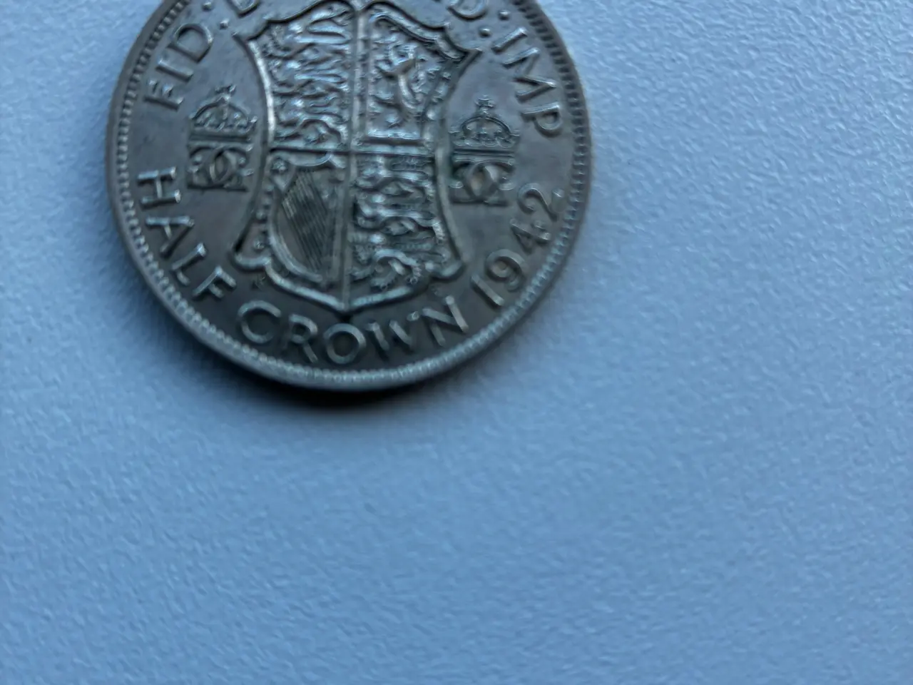 Billede 1 - Britisk Half Crown mønt 1942 Georg VI