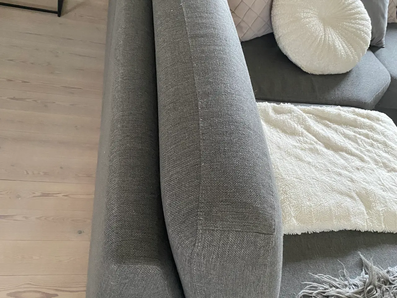 Billede 2 - Grå hjørnesofa med chaiselongen 