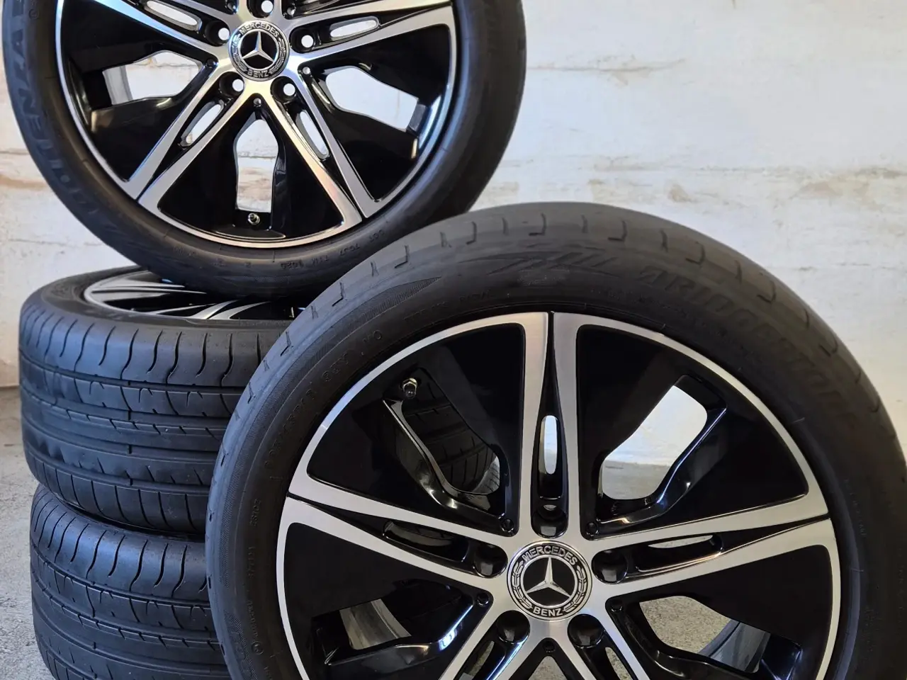 Billede 1 - 5x112 MERCEDES ORIGINAL ALUFÆLGE MED SOMMERDÆK