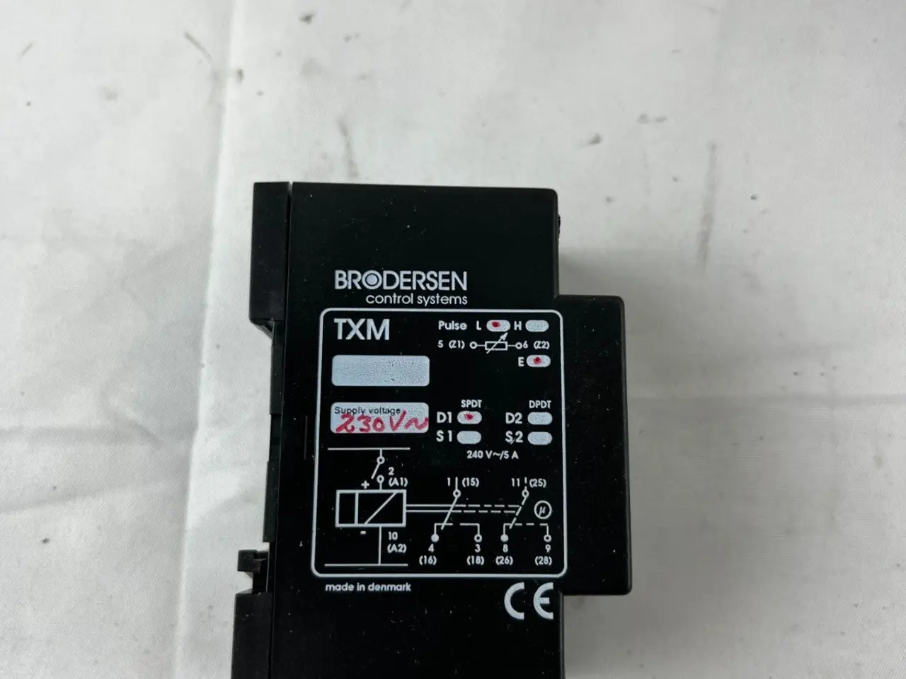 Billede 5 - Brodersen UNIC TXM Timer relæ modul 230V AC DIN