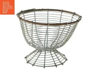 Metaltråds kurv (str. Ø 20 cm længde 15 cm)